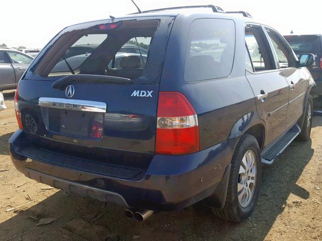 2HNYD18883H547910 - 2003 ACURA MDX TOURIN BLUE photo 4