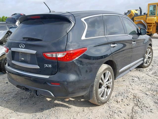 5N1AL0MM5DC317846 - 2013 INFINITI JX35 BLACK photo 4