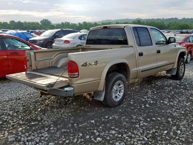 1D7HG48N83S158056 - 2003 DODGE DAKOTA QUA BEIGE photo 4