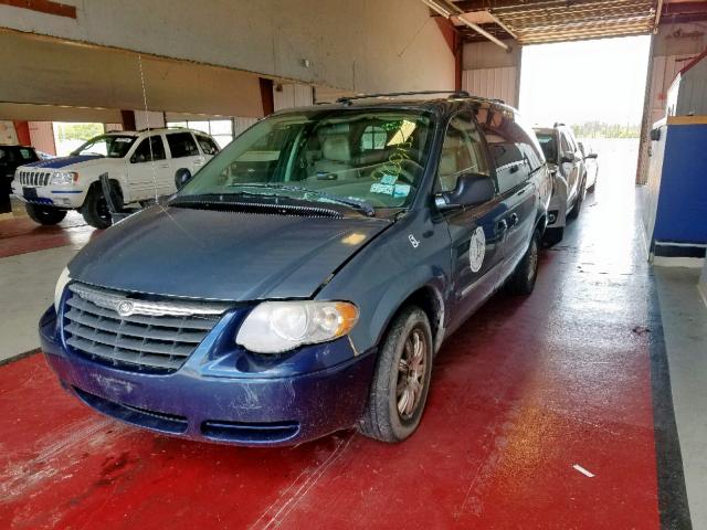 2A8GP54L87R219700 - 2007 CHRYSLER TOWN & COU TEAL photo 2