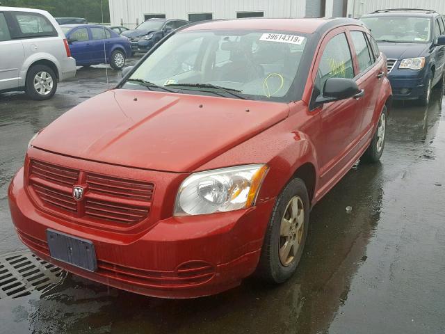 1B3HB28B77D523194 - 2007 DODGE CALIBER RED photo 2