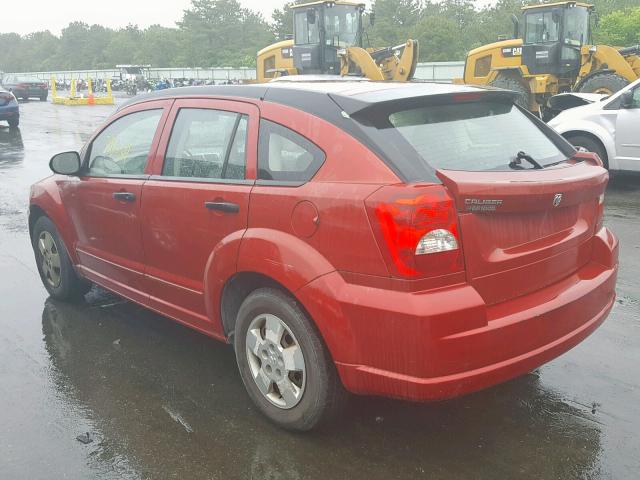 1B3HB28B77D523194 - 2007 DODGE CALIBER RED photo 3