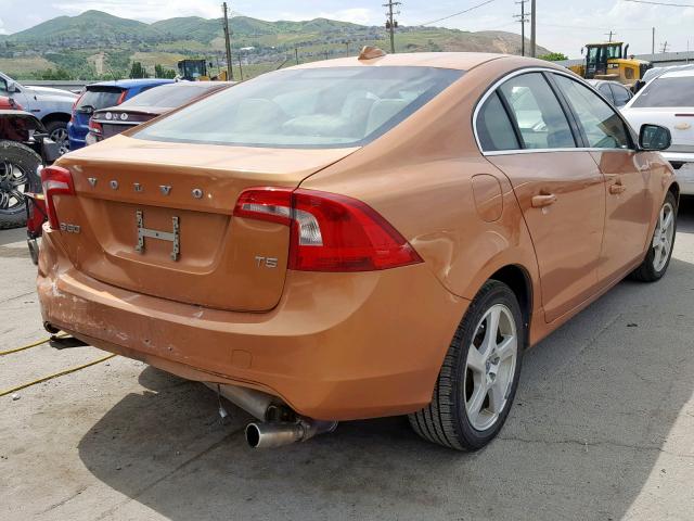 YV1622FSXC2041442 - 2012 VOLVO S60 T5 ORANGE photo 4