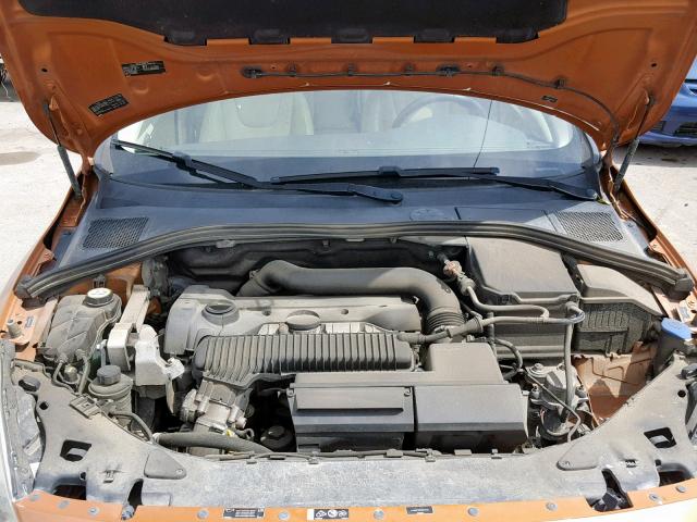 YV1622FSXC2041442 - 2012 VOLVO S60 T5 ORANGE photo 7