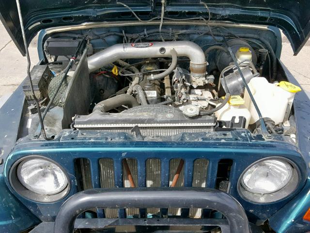 1J4FY19S6VP478185 - 1997 JEEP WRANGLER / GREEN photo 7