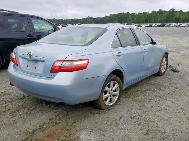 4T1BE46K89U822038 - 2009 TOYOTA CAMRY BASE BLUE photo 4