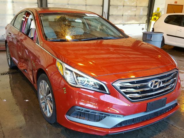 5NPE34AFXHH556449 - 2017 HYUNDAI SONATA SPO RED photo 1