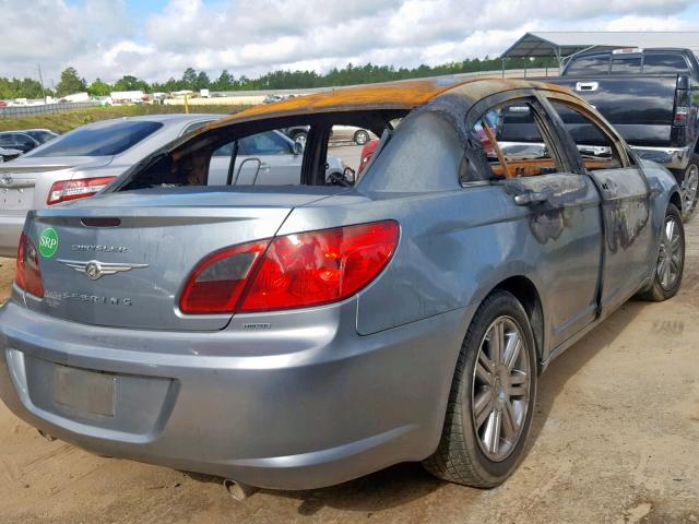 1C3LC66V89N502821 - 2009 CHRYSLER SEBRING LI GRAY photo 4