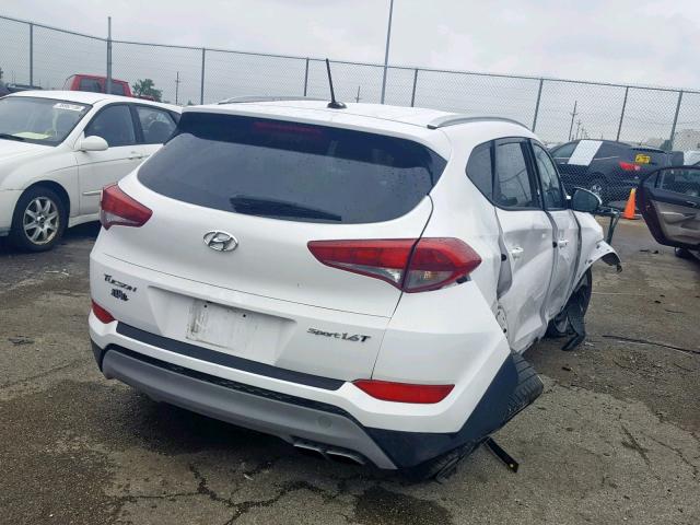 KM8J33A22HU271123 - 2017 HYUNDAI TUCSON LIM WHITE photo 4