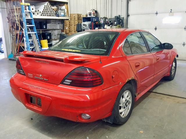 1G2NF52E83C266836 - 2003 PONTIAC GRAND AM S RED photo 4
