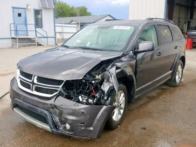 3C4PDCBG0HT518512 - 2017 DODGE JOURNEY SX CHARCOAL photo 2