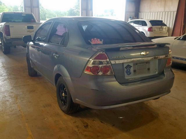 KL1TD56618B102103 - 2008 CHEVROLET AVEO BASE Көк фото 3