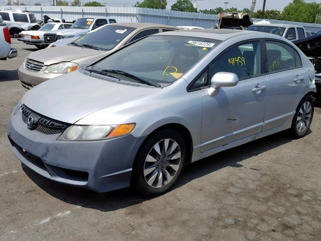 2HGFA1F93AH316543 - 2010 HONDA CIVIC EXL ვერცხლისფერი ფოტო 2