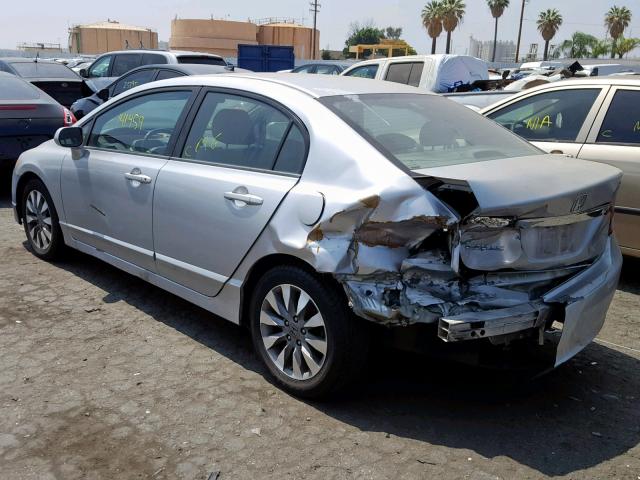 2HGFA1F93AH316543 - 2010 HONDA CIVIC EXL ვერცხლისფერი ფოტო 3