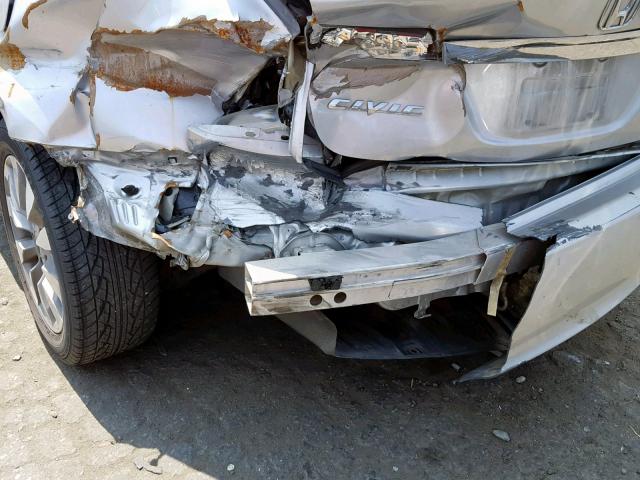 2HGFA1F93AH316543 - 2010 HONDA CIVIC EXL ვერცხლისფერი ფოტო 9