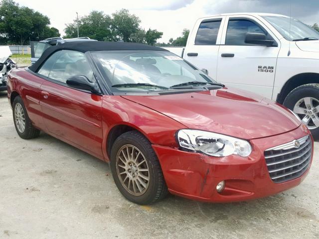 1C3EL55R04N338318 - 2004 CHRYSLER SEBRING LX BURGUNDY photo 1