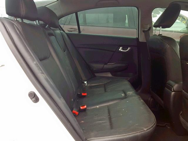 19XFB2F90DE087921 - 2013 HONDA CIVIC EXL თეთრი ფოტო 6