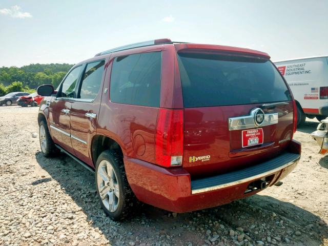 1GYFC33579R100223 - 2009 CADILLAC ESCALADE H BURGUNDY photo 3