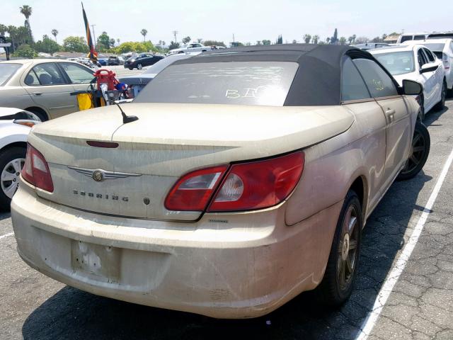 1C3LC55R98N135506 - 2008 CHRYSLER SEBRING TO WHITE photo 4