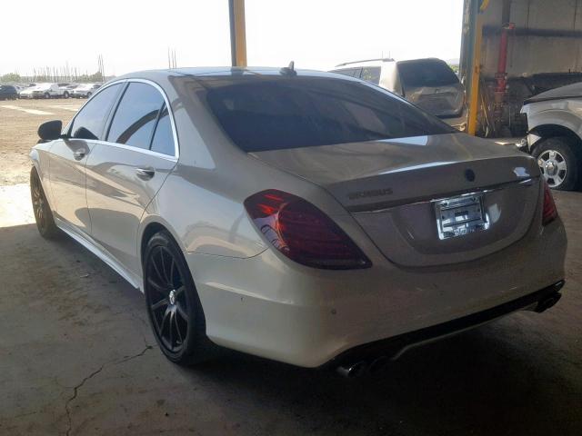 WDDUG8CB2EA062323 - 2014 MERCEDES-BENZ S 550 WHITE photo 3