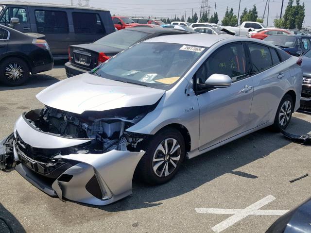 JTDKARFP2J3095630 - 2018 TOYOTA PRIUS PRIM 银色 照片 2