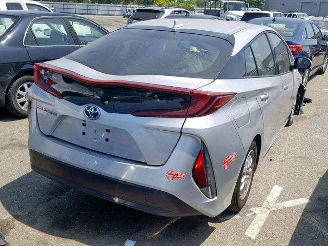 JTDKARFP2J3095630 - 2018 TOYOTA PRIUS PRIM 银色 照片 4