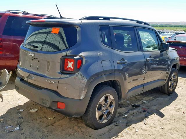 ZACCJBAT8GPD82829 - 2016 JEEP RENEGADE S CHARCOAL photo 4