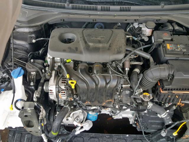 3KPC24A37KE044921 - 2019 HYUNDAI ACCENT SE BLACK photo 7