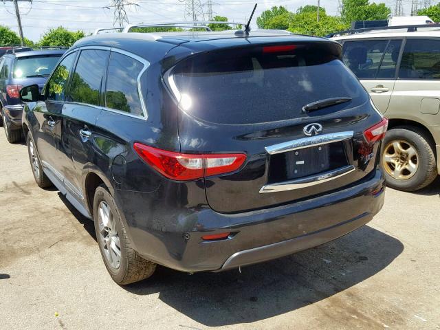 5N1AL0MM0DC334604 - 2013 INFINITI JX35 BLACK photo 3