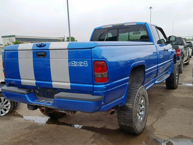 1B7KF23W5XJ554870 - 1999 DODGE RAM 2500 BLUE photo 4