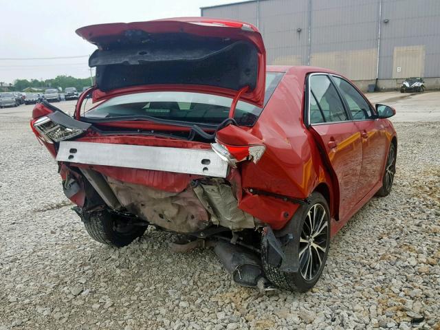 4T1BF1FK5CU626514 - 2012 TOYOTA CAMRY BASE RED photo 4