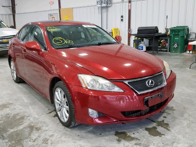 JTHCK262675014489 - 2007 LEXUS IS 250 RED photo 1