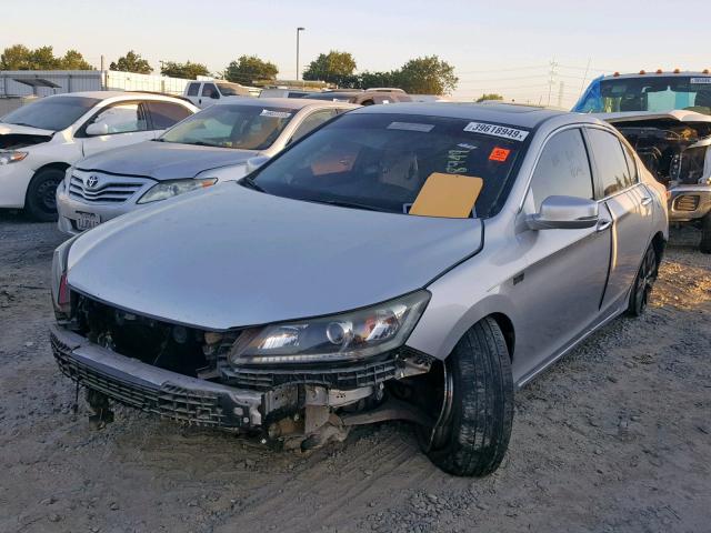 1HGCR2F87DA101937 - 2013 HONDA ACCORD EXL GRAY photo 2