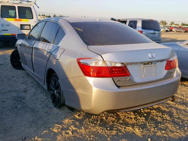 1HGCR2F87DA101937 - 2013 HONDA ACCORD EXL GRAY photo 3