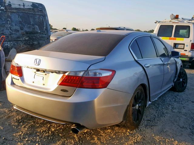 1HGCR2F87DA101937 - 2013 HONDA ACCORD EXL GRAY photo 4