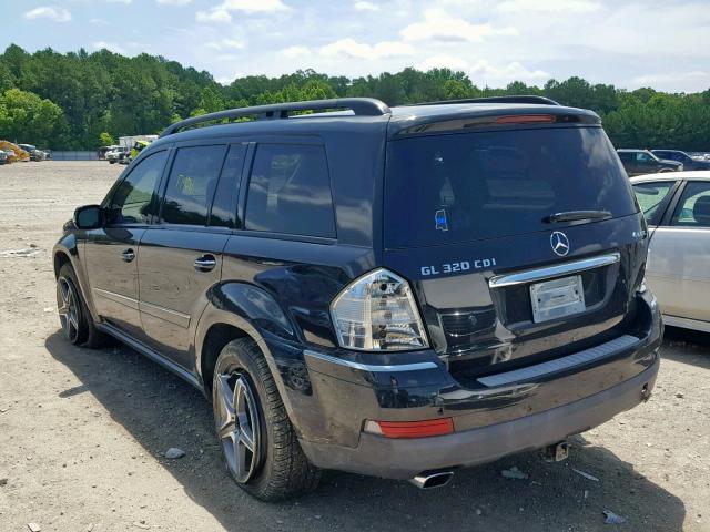 4JGBF22E88A300821 - 2008 MERCEDES-BENZ GL 320 CDI BLACK photo 3