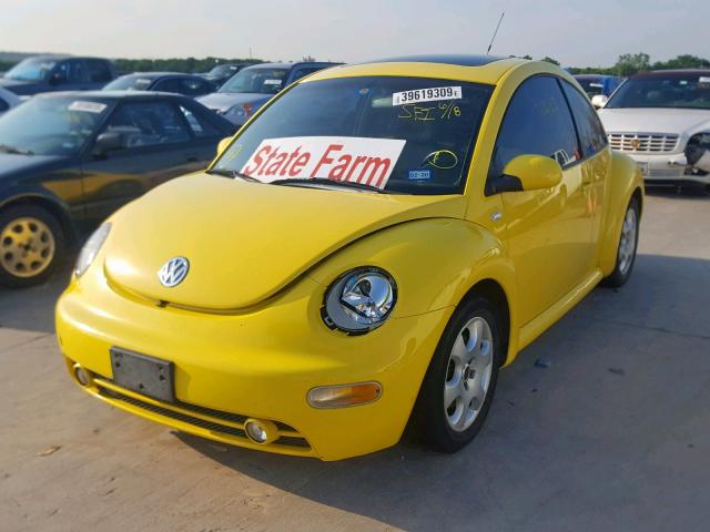 3VWDD21C92M435154 - 2002 VOLKSWAGEN NEW BEETLE Gelb Foto 2