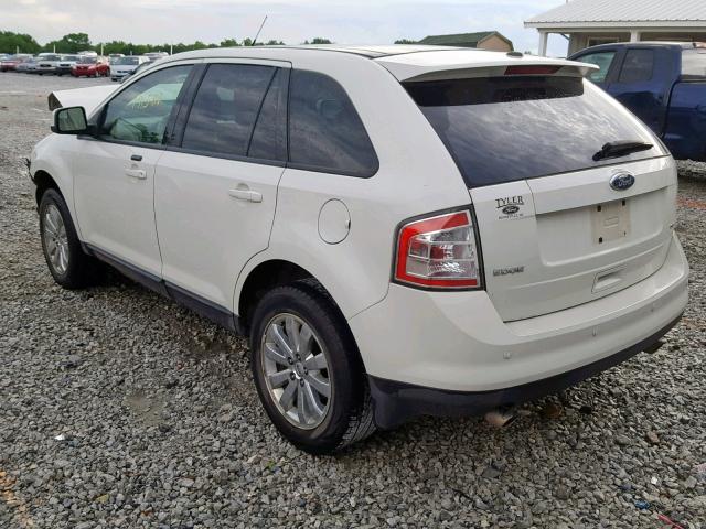 2FMDK3JC9ABA60277 - 2010 FORD EDGE SEL WHITE photo 3