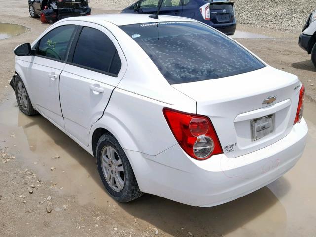 1G1JA5SH2C4109325 - 2012 CHEVROLET SONIC LS WHITE photo 3