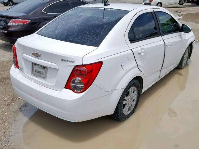 1G1JA5SH2C4109325 - 2012 CHEVROLET SONIC LS WHITE photo 4