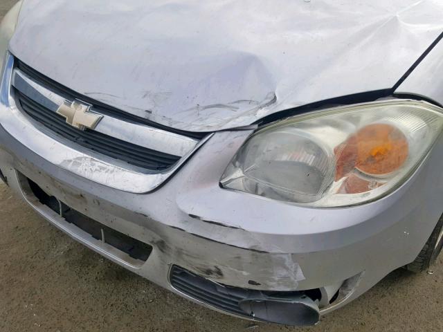 1G1AZ55F777200243 - 2007 CHEVROLET COBALT LTZ SILVER photo 9