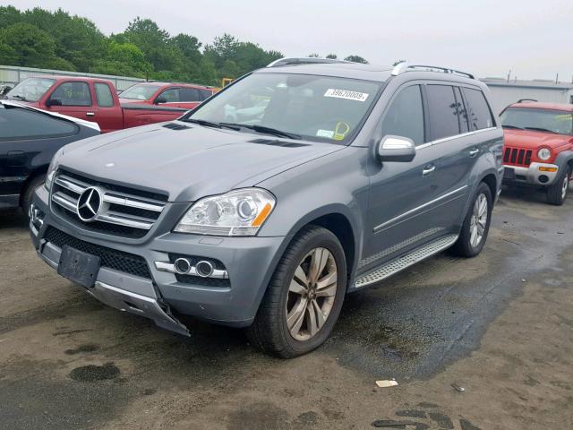 4JGBF7BE2AA584613 - 2010 MERCEDES-BENZ GL 450 4MA GRAY photo 2