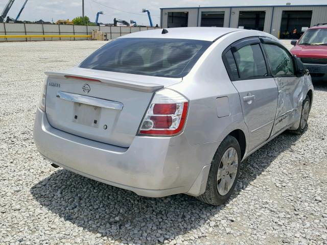 3N1AB6AP7BL721826 - 2011 NISSAN SENTRA 2.0 SILVER photo 4