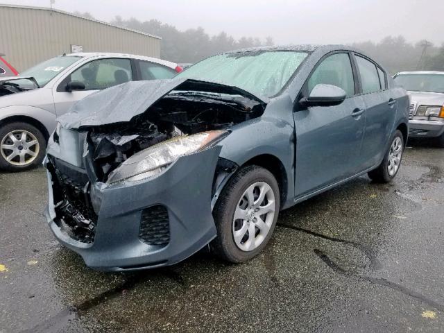 JM1BL1UG1C1521871 - 2012 MAZDA 3 I GRAY photo 2