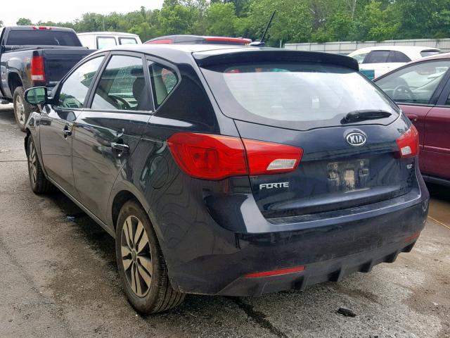 KNAFU5A29D5672866 - 2013 KIA FORTE EX BLACK photo 3