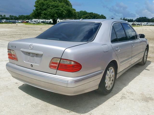 WDBJF65J52B474040 - 2002 MERCEDES-BENZ E 320 SILVER photo 4