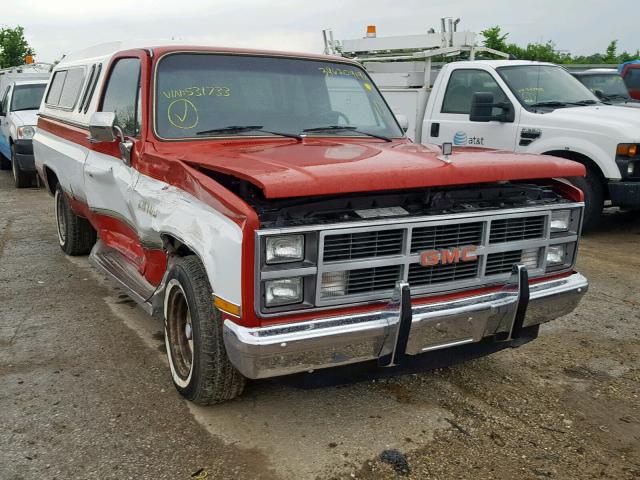 1GTEC14H2ES531733 - 1984 GMC C1500 RED photo 1