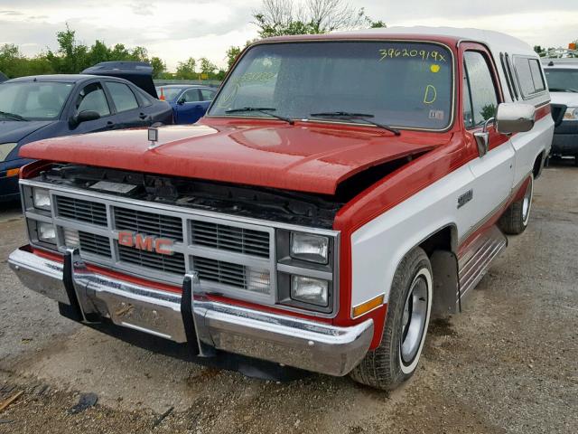 1GTEC14H2ES531733 - 1984 GMC C1500 RED photo 2