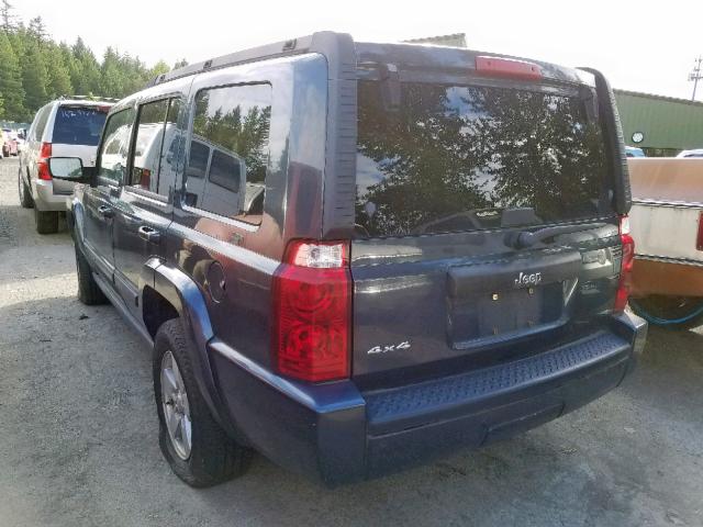 1J8HG48K17C588651 - 2007 JEEP COMMANDER BLUE photo 3