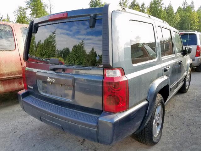 1J8HG48K17C588651 - 2007 JEEP COMMANDER BLUE photo 4